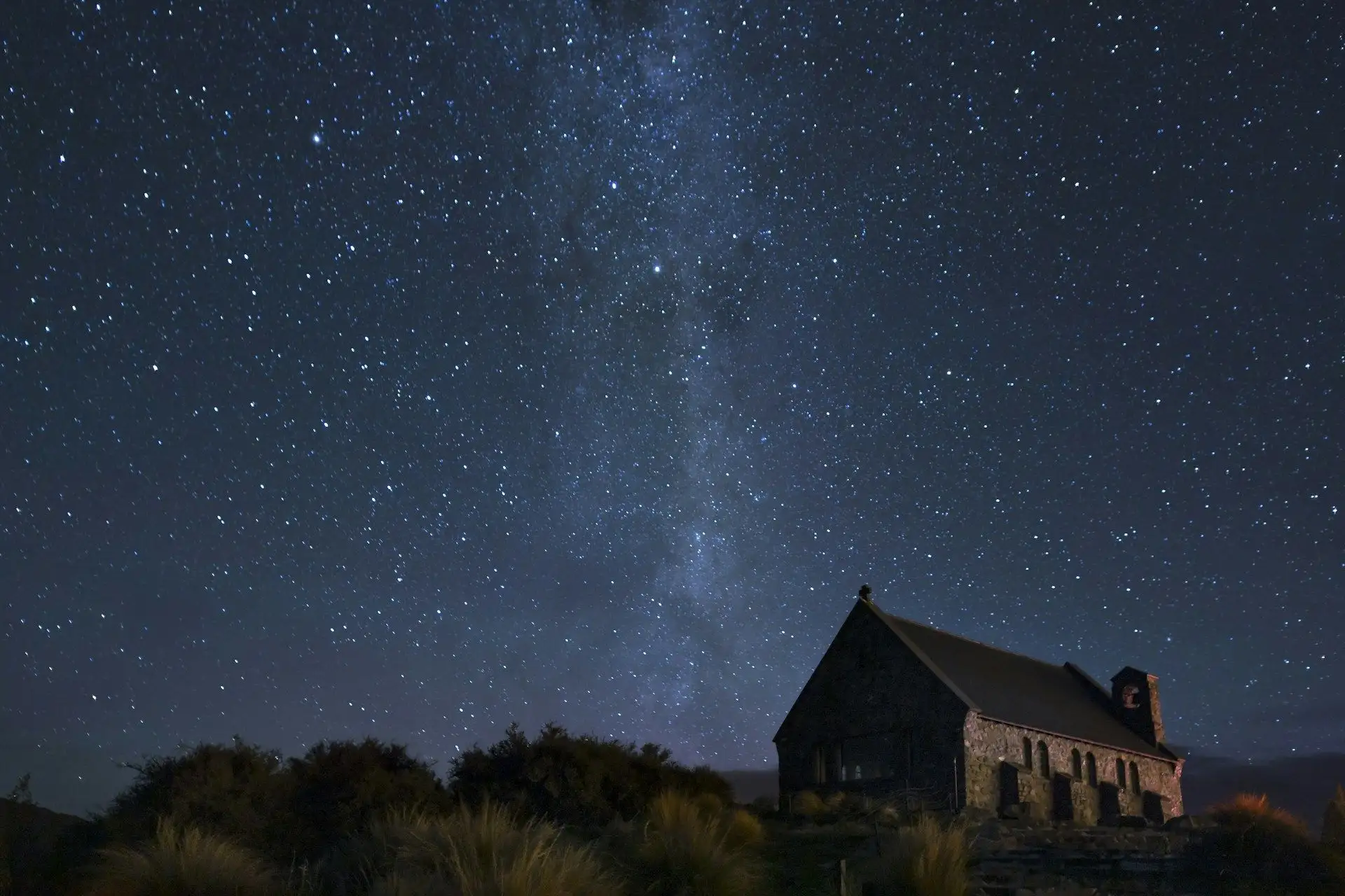 The Milky Way over the Church of the Good Shepherd, Lake Tekapo